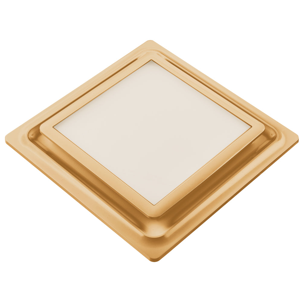 AeroPure ABF110 L5 110 CFM 0.9 Sones Slim Fit Exhaust Fan - AC Motor with LED/Night Light - Square Grille