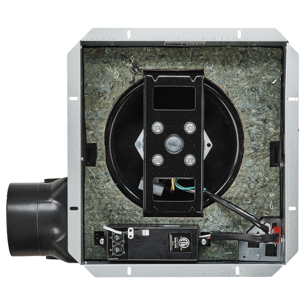 AeroPure AP90H-S 90 CFM Slim Fit Bathroom Exhaust Fan | Humidity Sensor | 0.3 Sones | Fan Only