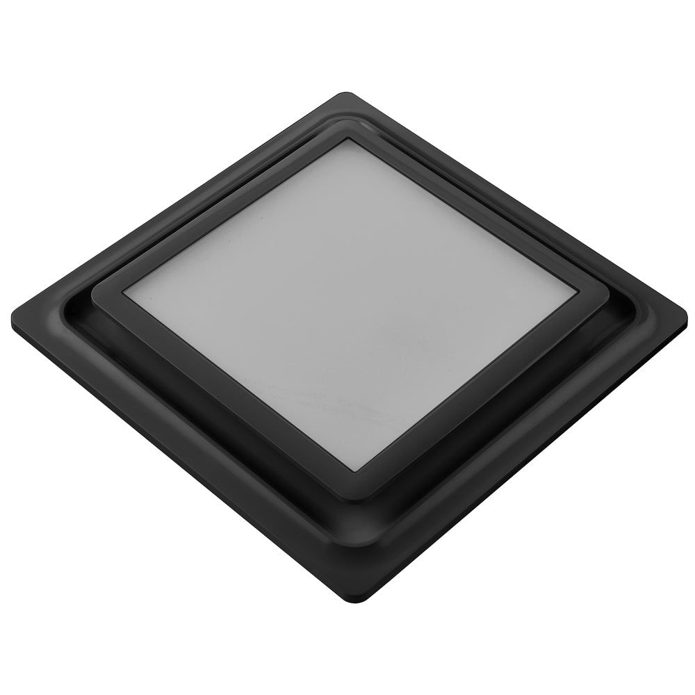 AeroPure ABF110 L5 110 CFM 0.9 Sones Slim Fit Exhaust Fan - AC Motor with LED/Night Light - Square Grille