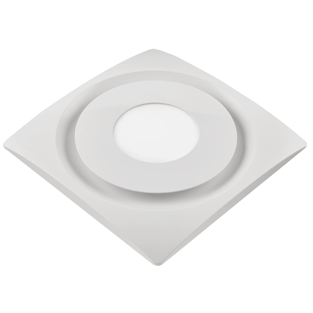 AeroPure AP90H-SL 90 CFM Slim Fit Exhaust Fan with 3000K LED Light Module - Humidity Sensor-White