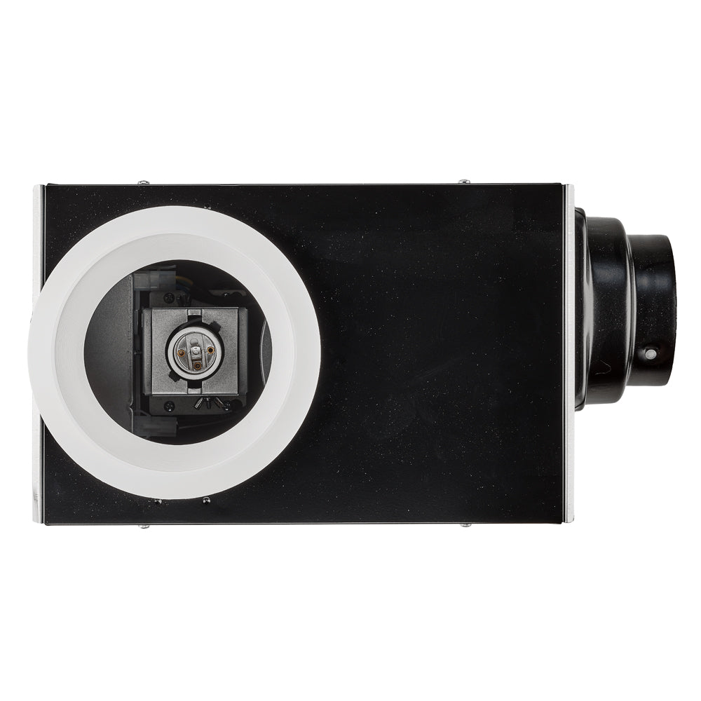 AeroPure AP100H 100 CFM Recessed Bathroom Exhaust Fan with Light & Humidity Sensor