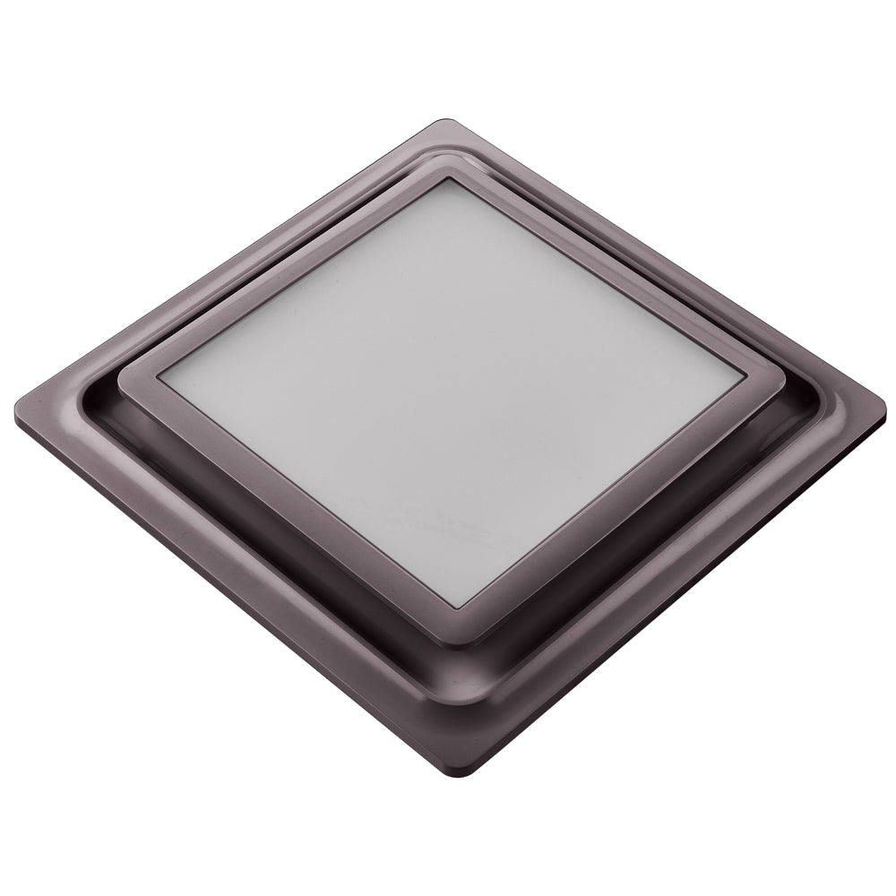 AeroPure ABF110 L5 110 CFM 0.9 Sones Slim Fit Exhaust Fan - AC Motor with LED/Night Light - Square Grille