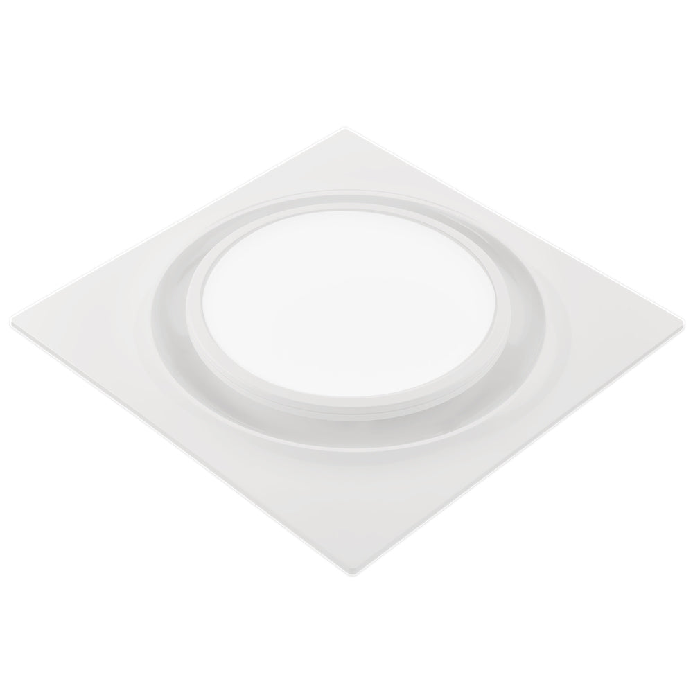 AeroPure ABF80 L6 80 CFM Slim Fit Bathroom Exhaust Fan with LED Light | 0.3 Sones | Round Grille | Energy Star