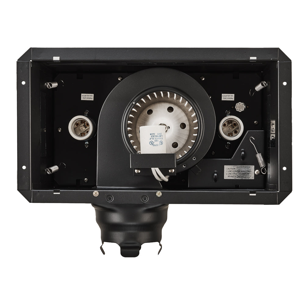 AeroPure A515 80 CFM Bathroom Exhaust Fan with Heater & Light | 2-Light Combo