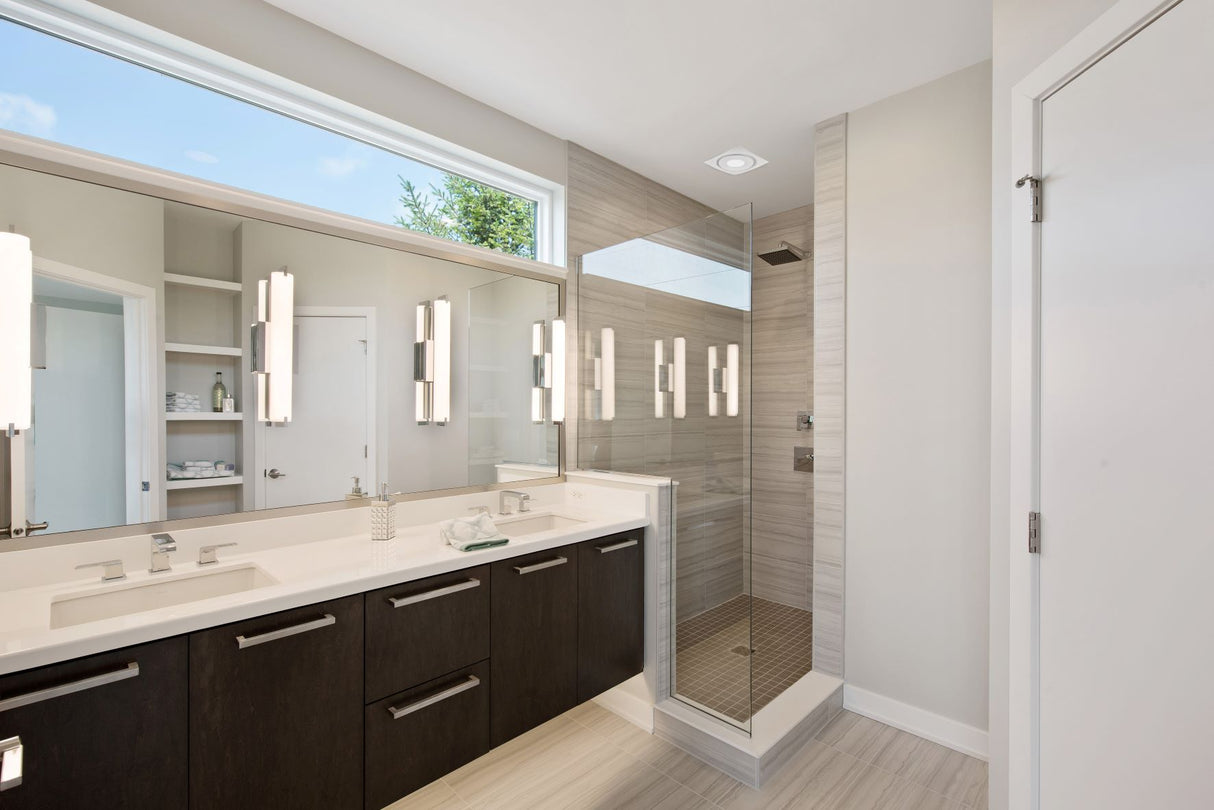 AeroPure AP904H-SL 90 CFM Slim Fit Bathroom Exhaust Fan with LED Light & Humidity Sensor | Cool White