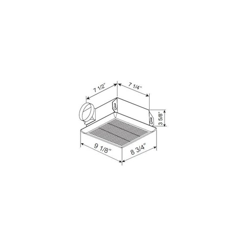 AeroPure CP70-S 70 CFM Bathroom Ventilation Exhaust Fan