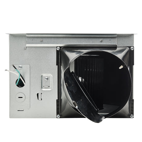 AeroPure AP200DH-S 100 CFM Slim Fit Exhaust Fan - AC Motor - Designer Grille - Humidity Sensor -White