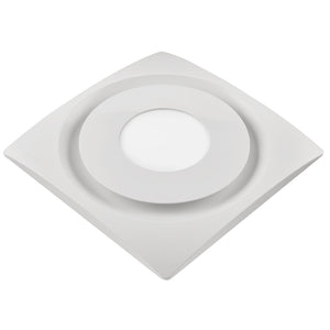 AeroPure CT90H-SL 90 CFM Slim Fit Bathroom Exhaust Fan with Adjustable Color Temperature LED Light  & Humidity Sensor