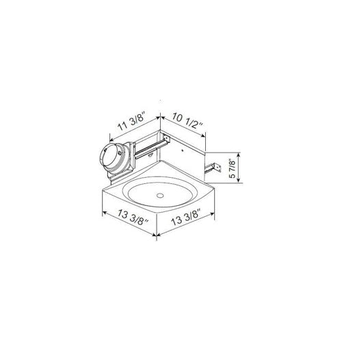 AeroPure VSF110DCMH-S 80/110/140 Flex CFM™ Slim Fit Fan
