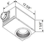 AeroPure AP100H 100 CFM Recessed Bathroom Exhaust Fan with Light & Humidity Sensor