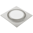 AeroPure ABF80 L6 80 CFM Slim Fit Bathroom Exhaust Fan with LED Light | 0.3 Sones | Round Grille | Energy Star